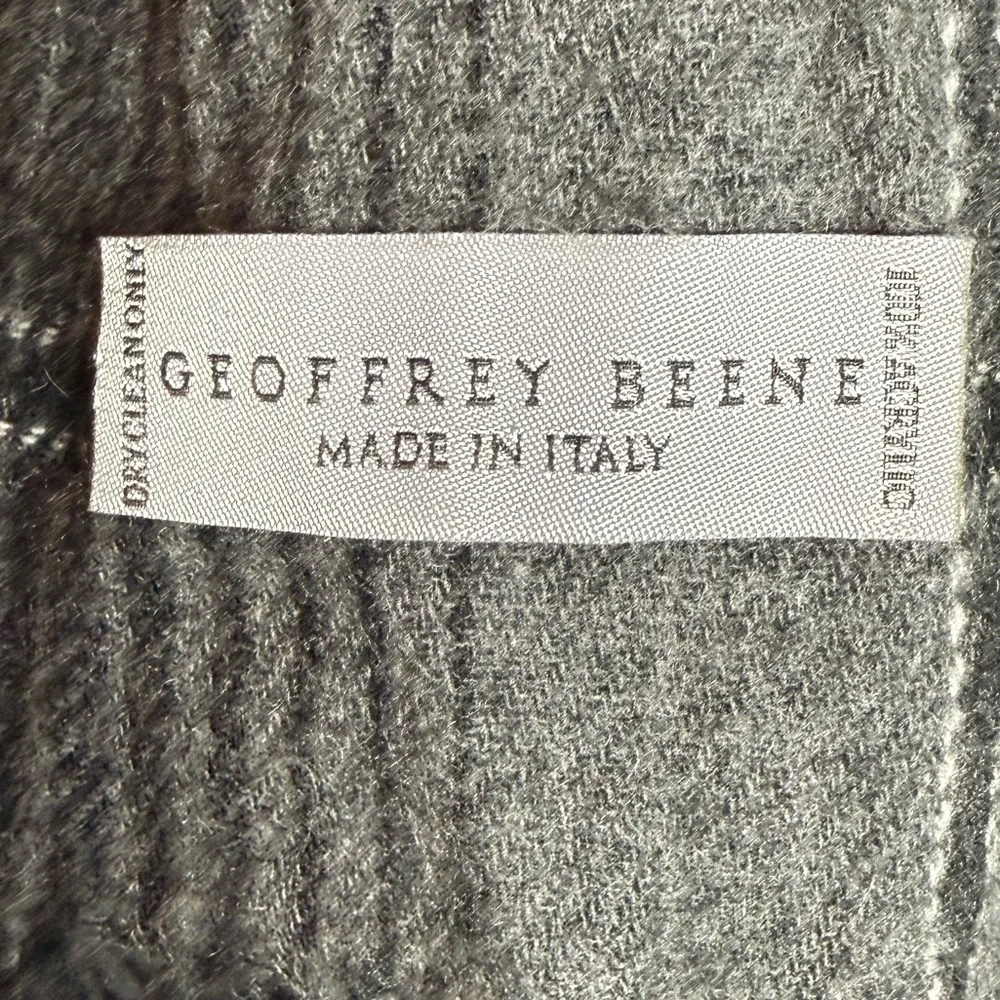 Geoffrey Beene Made in Italy Classic Unisex Acrylic Scarf 54x10 Plus Fringe